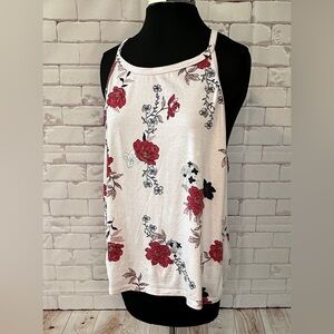 Floral Print Women's Tank Size XL 
Key hole in back 
Summer Spring Office Casual